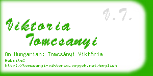 viktoria tomcsanyi business card